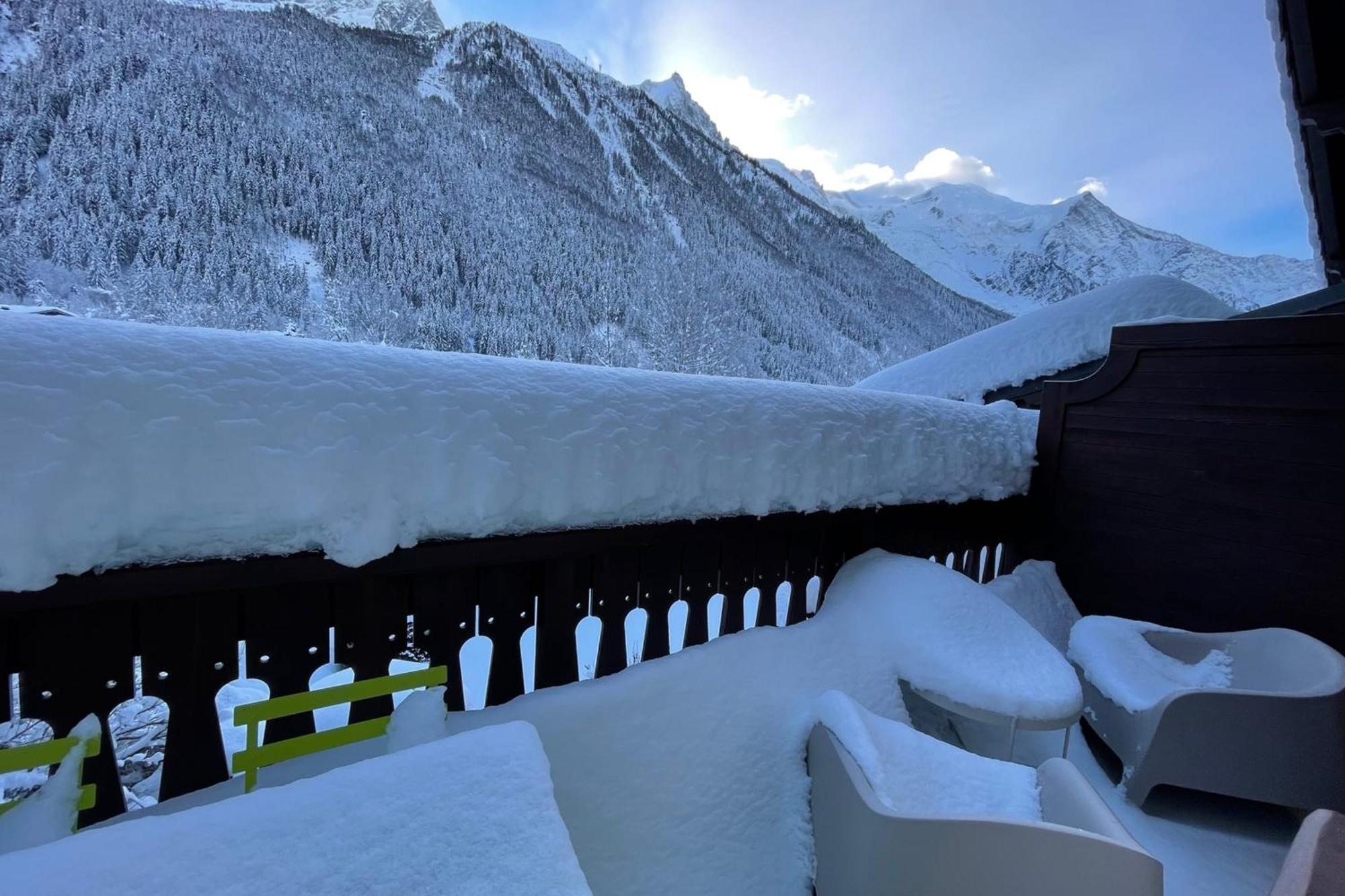 Mont Blanc View Apt In The Heart Of Chamonix Exterior foto